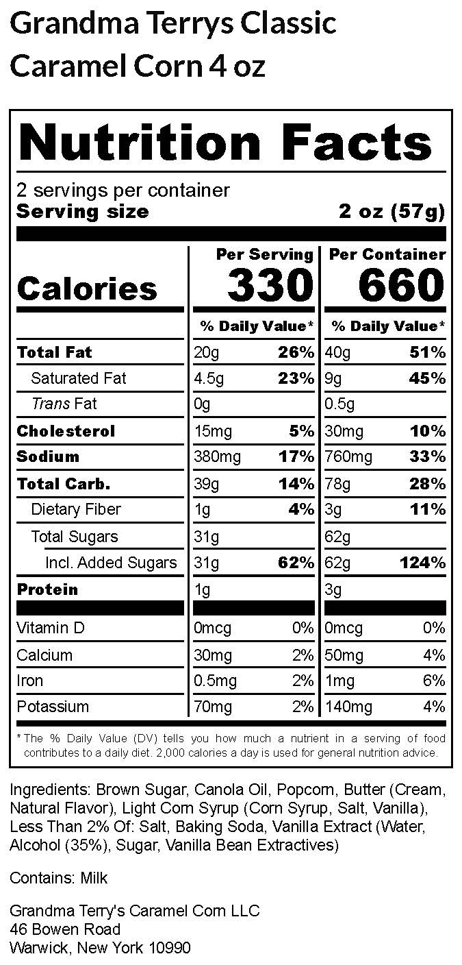 4oz - Single Pack Caramel Corn GTC