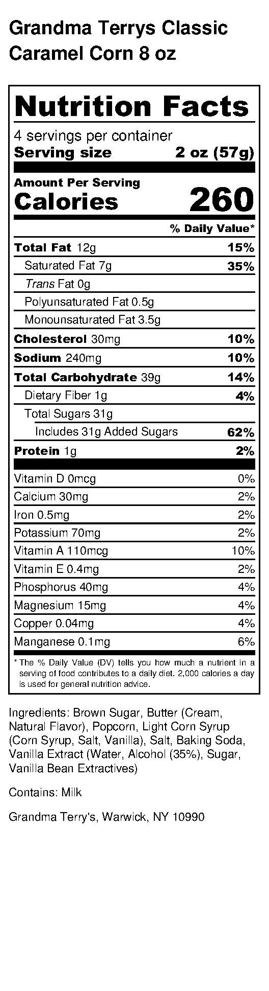 8oz - Single pack - Classic Caramel Corn